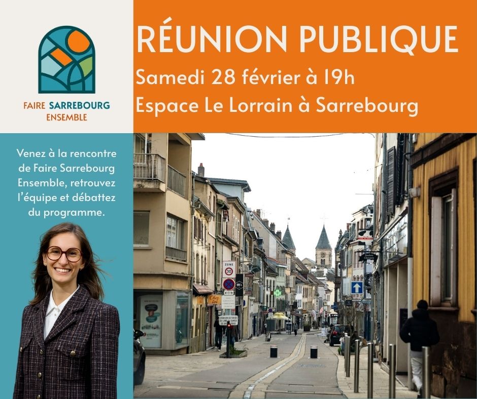Affiche réunion publique